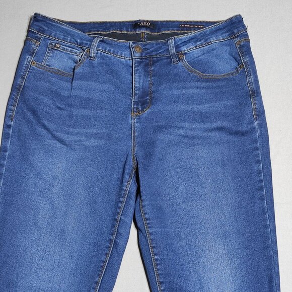 Curve appeal jeans women's size 12/31 ink blue colour essential skinny stretchy - Picture 2 of 14